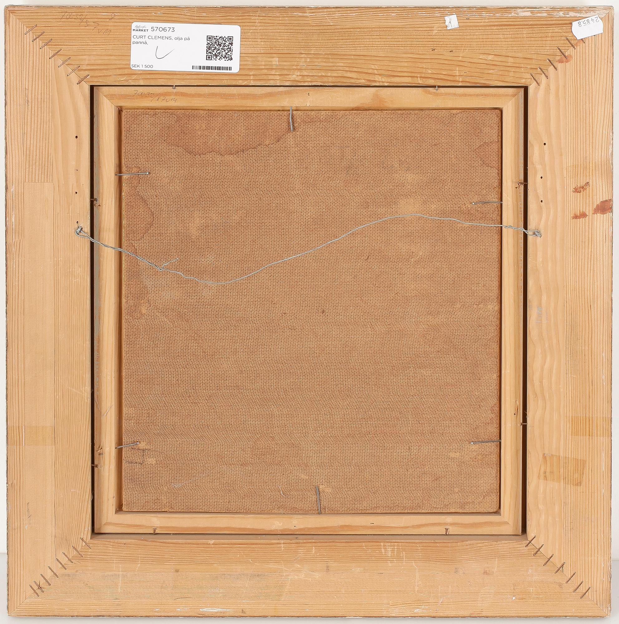 CURT CLEMENS, olja på duk, signerad.