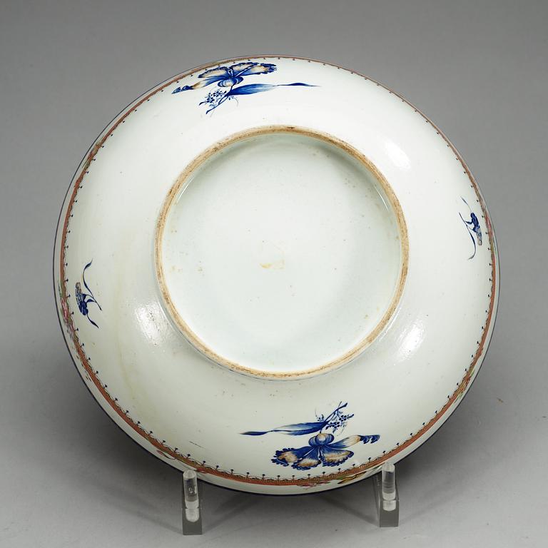 SKÅL, kompaniporslin. Qing dynastin, Qianlong (1736-95).