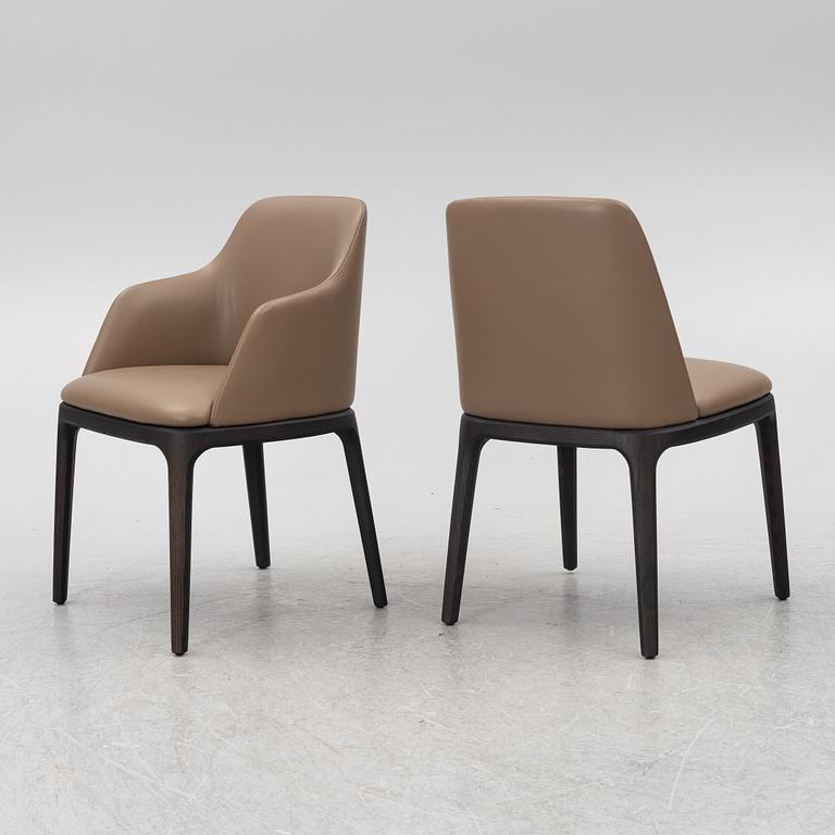 Emmanuell Gallina, Karmstolar, sex stycken (4+2), 'Grace' för Poliform, Italien, 2000-tal.