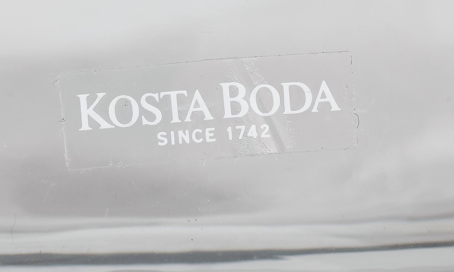FLASKOR, 4 st, glas, Bertil Vallien, Kosta Boda.