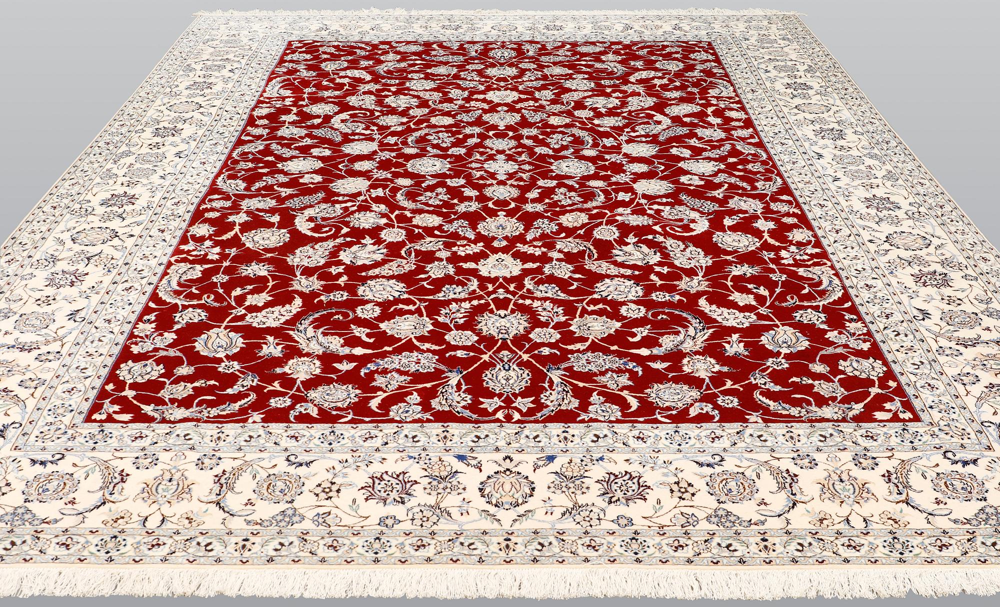 A carpet, Nain Part Silk, so called 6LAA, ca 356 x 260 cm.