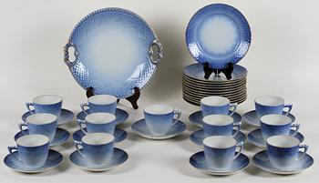 KAFFESERVIS, 27 delar. Porslin. "Måsen", Bing & Gröndahl.