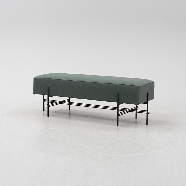 A TS Pouffe bench by GamFratesi for Gubi, designed 2014.