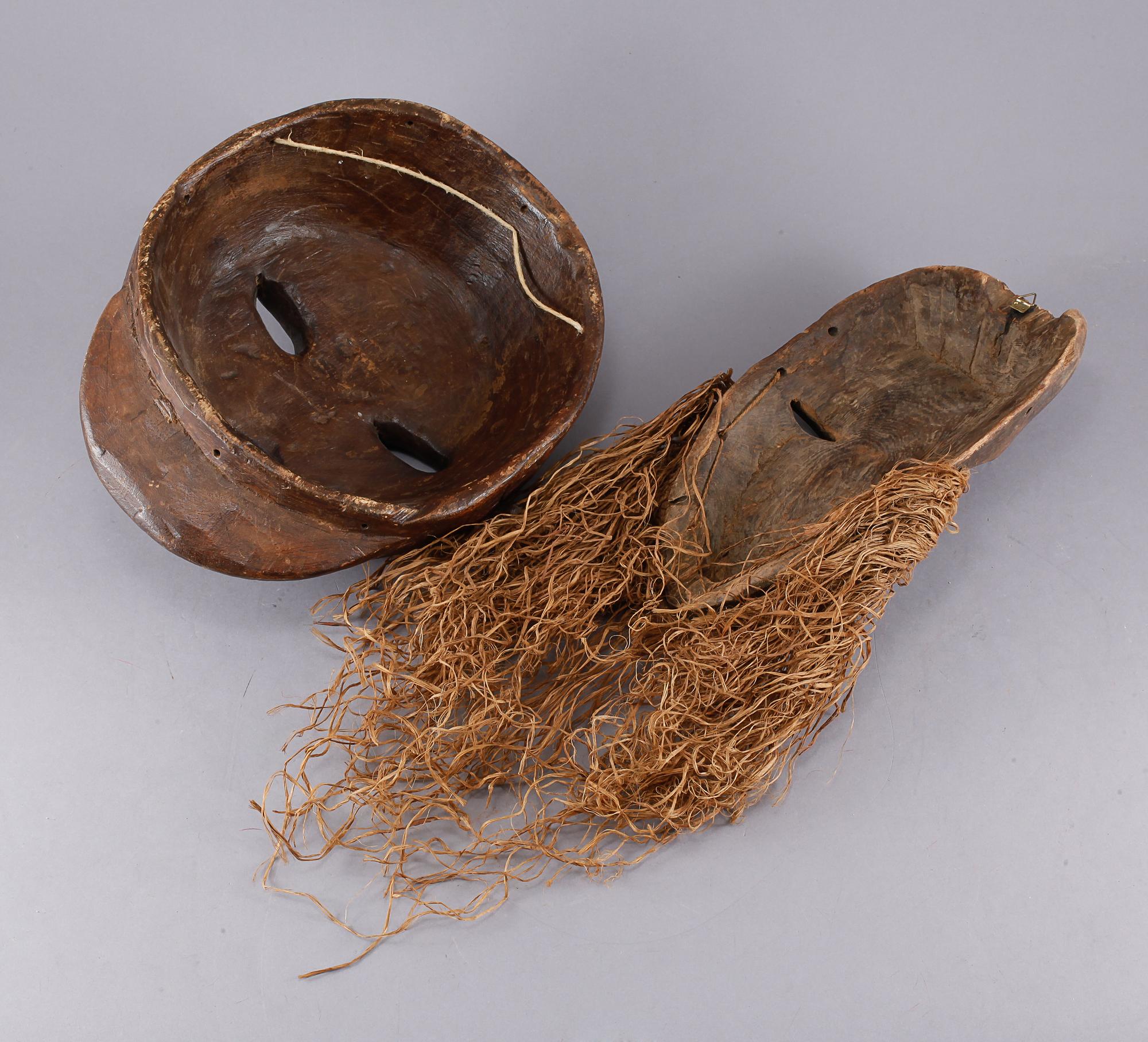 MASKER, 5 st, Afrika, 1900-tal.