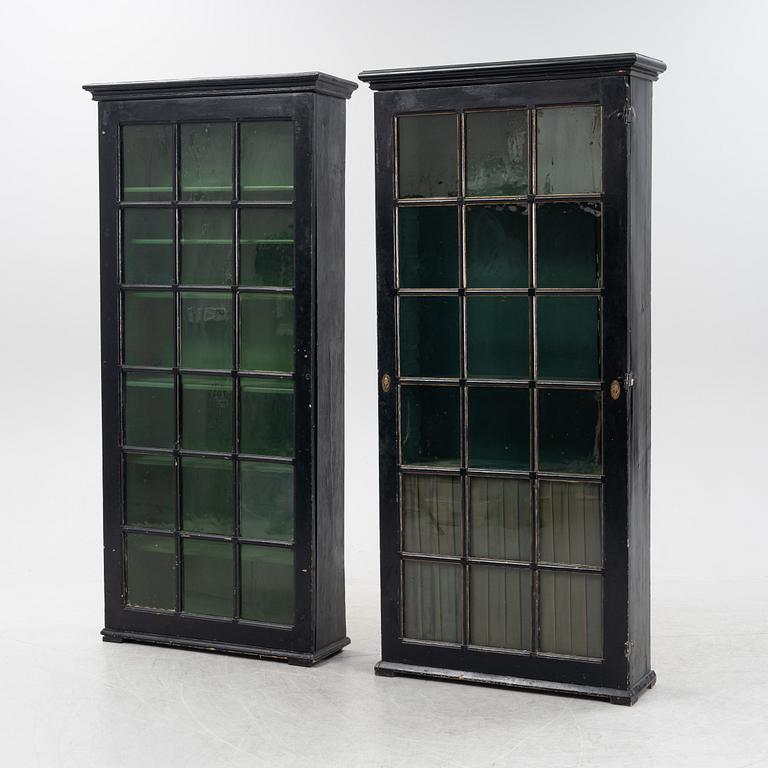 A pair of book cabinets, 18th-19th century.