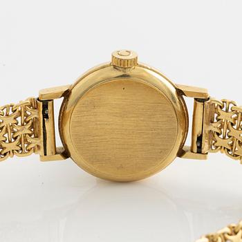 Omega, wristwatch, "Diamond Dial", 18K gold, 19 mm.