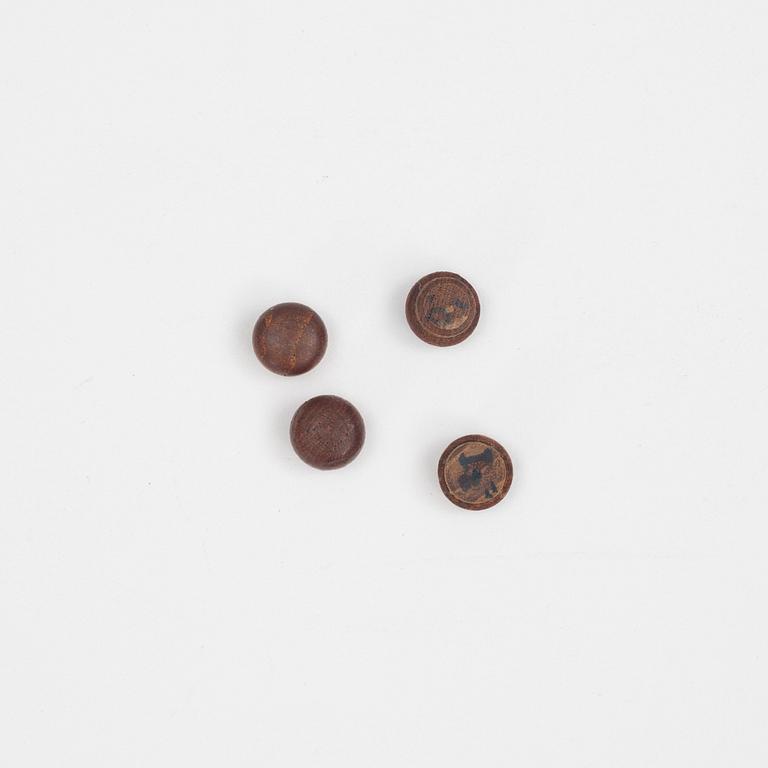 Erik Buch, stolar, 4 st, modell 49, Odense möbelsnickeri, Danmark, 1950/60-tal.