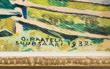 OSKARI PAATELA, oil on wood, signed and dated 1932.