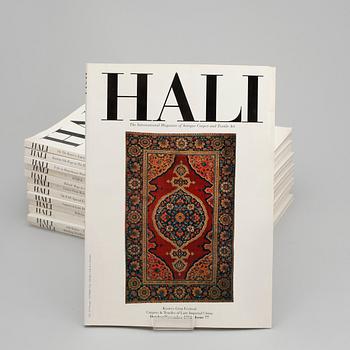 KATALOGER, 13 st, " HALI The International magazine of Fine Carpets and Textiles". 1993-1994.