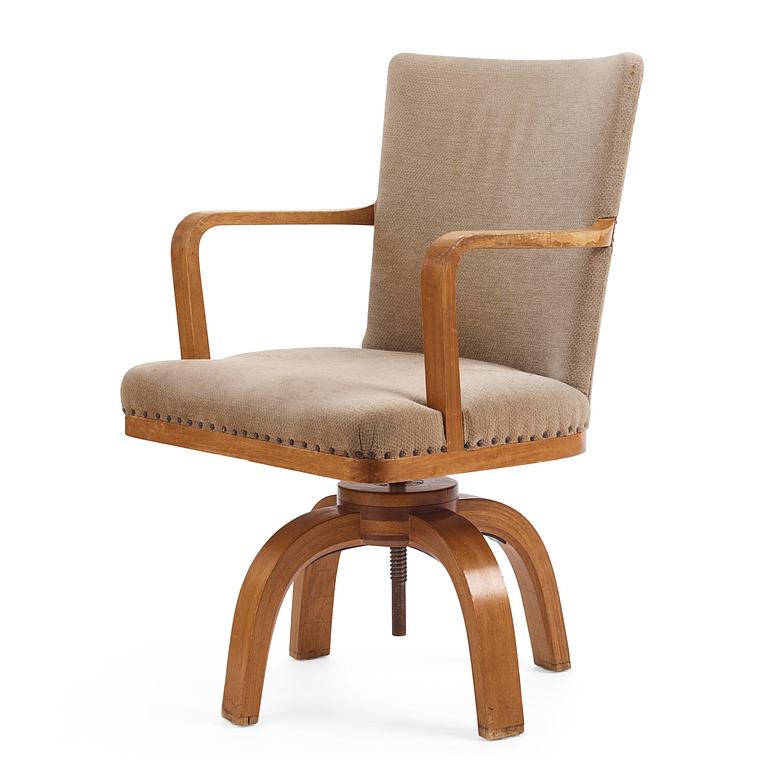 Axel Einar Hjorth, an "O.K." swivel chair, Nordiska Kompaniet, 1937.