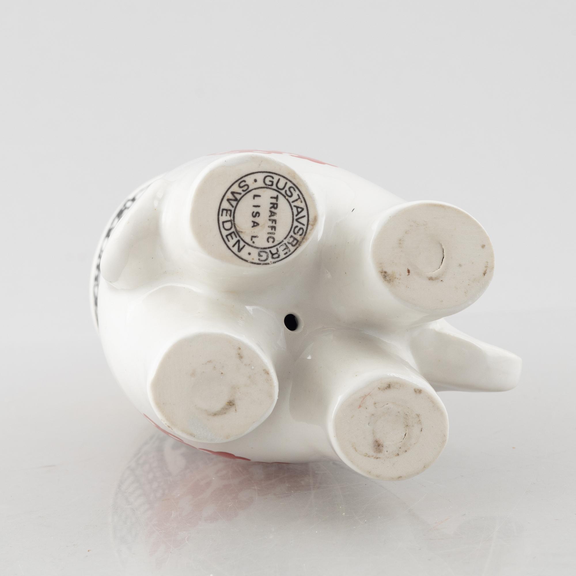 Lisa Larson, figurin, stengods, "Elefant" ur serien "Traffic", Gustavsberg 1971-73.