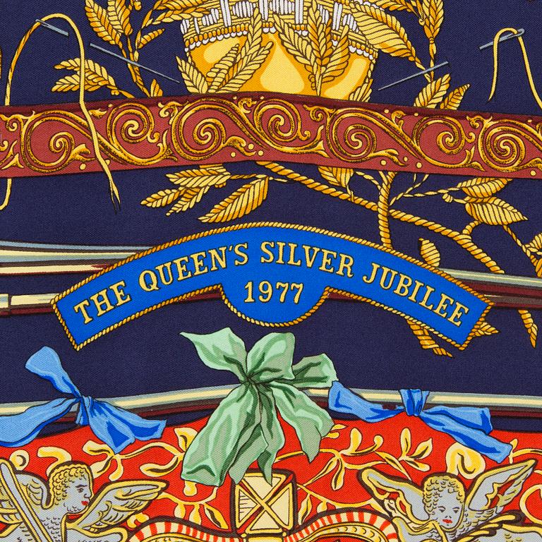 SCARF, "The Queen's Silver Jubilee 1977", Hermès.