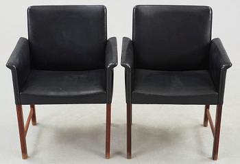 KARMSTOLAR, ett par, Hans Olsen, CS Möbler, 1960-tal.