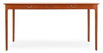466. An Ole Wanscher mahogany desk, A. J. Iversen, Denmark 1960's.