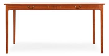 466. An Ole Wanscher mahogany desk, A. J. Iversen, Denmark 1960's.