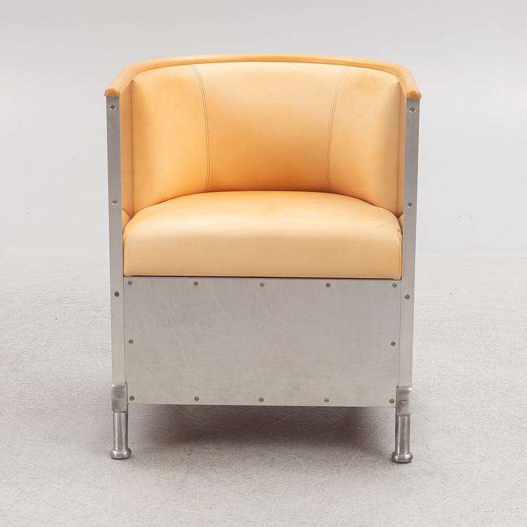 Mats Theselius, "Aluminiumfåtölj", Källemo, formgiven 1990.