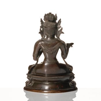 Krönt gudom, brons. Qingdynastin, 1700-tal.