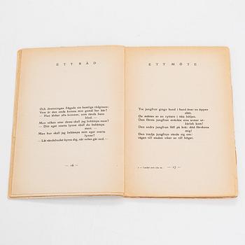 Edith Södergran, 5 volymer, förstaupplaga, Holger Schildts förlag, Helsingfors.