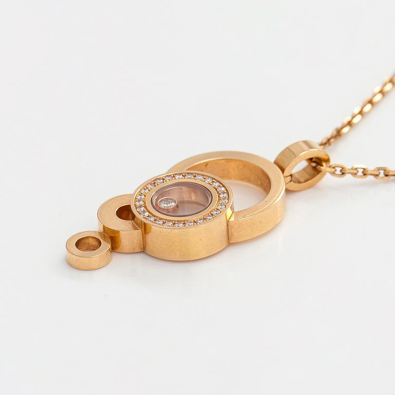 Chopard, kaulakoru riipuksella "Happy Bubbles", 18K kultaa ja timantteja.