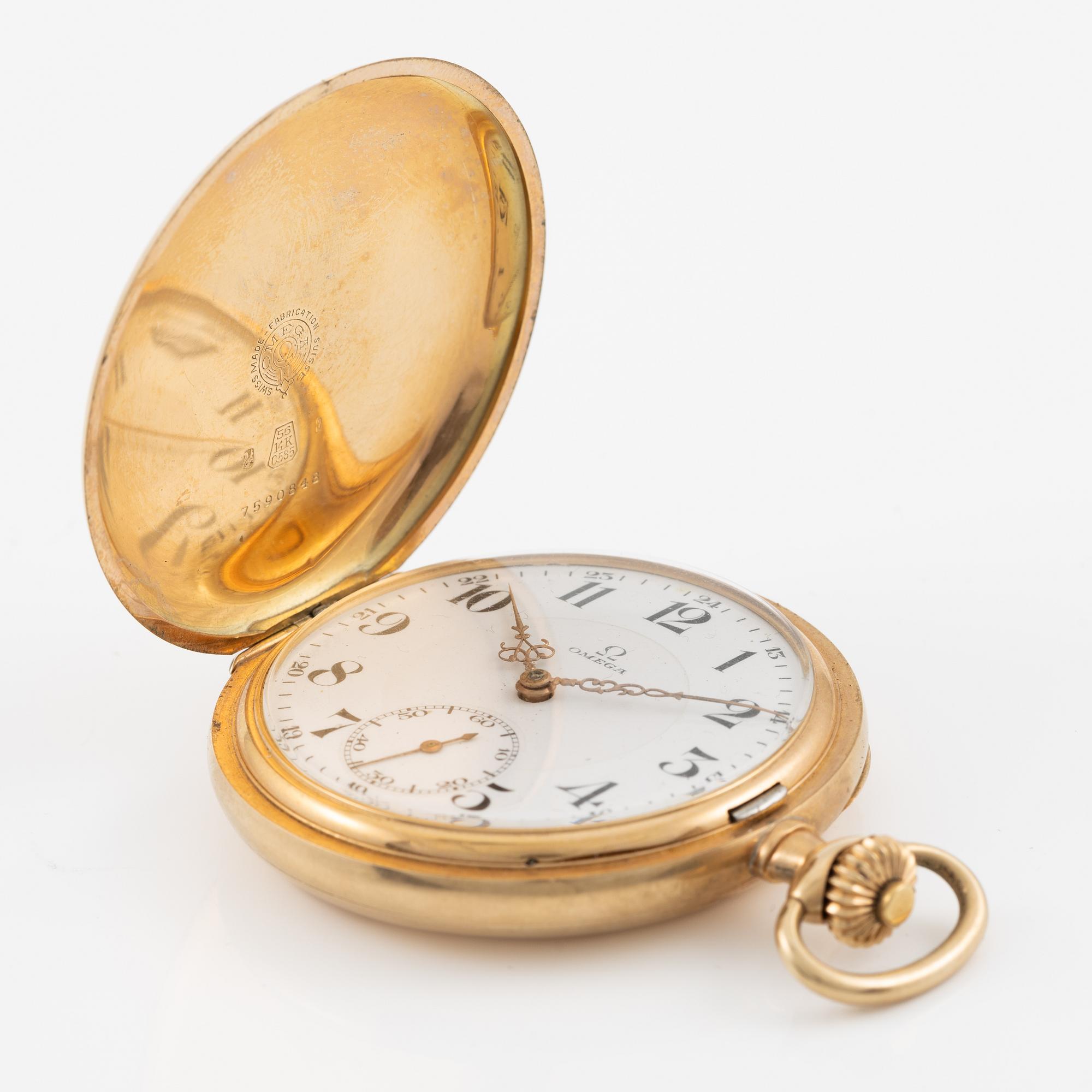 Omega, savonnette, fickur, 52 mm.