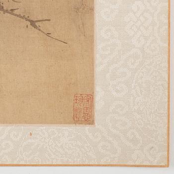 An album with 12 paintings by Qing dynasty artists, circa 1900. Attributed to Zhang Jian, Shou Ping, Yang Jin, after.