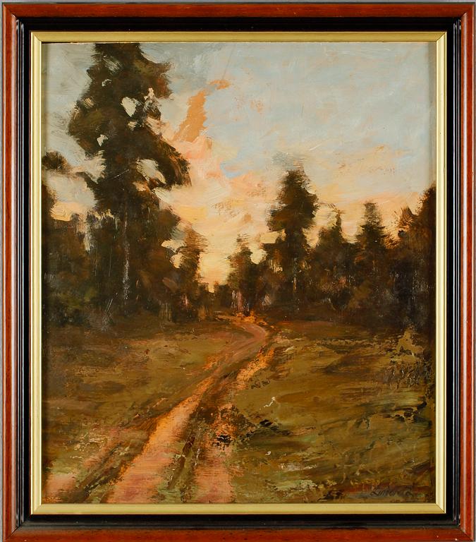 LINDORM LILJEFORS, olja på pannå, signerad.