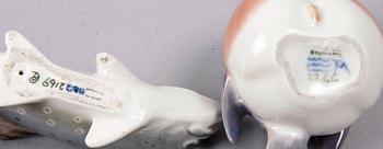 FIGURINER, 15 st, porslin, Bing & Gröndahl resp Kungl Dansk.