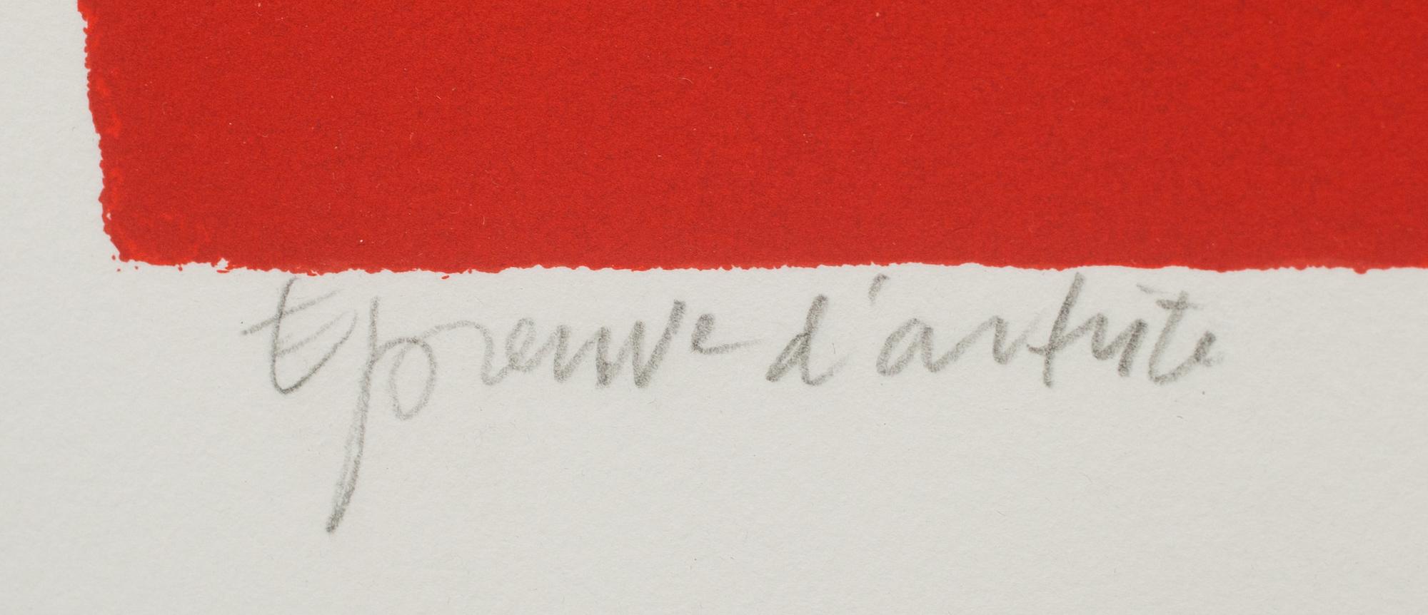 BEVERLOO CORNEILLE, färglitografi, signerad och daterad -98, epreuve d'artiste.