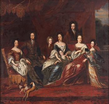 David Klöcker Ehrenstrahl Hans ateljé, Karl XI med familj.