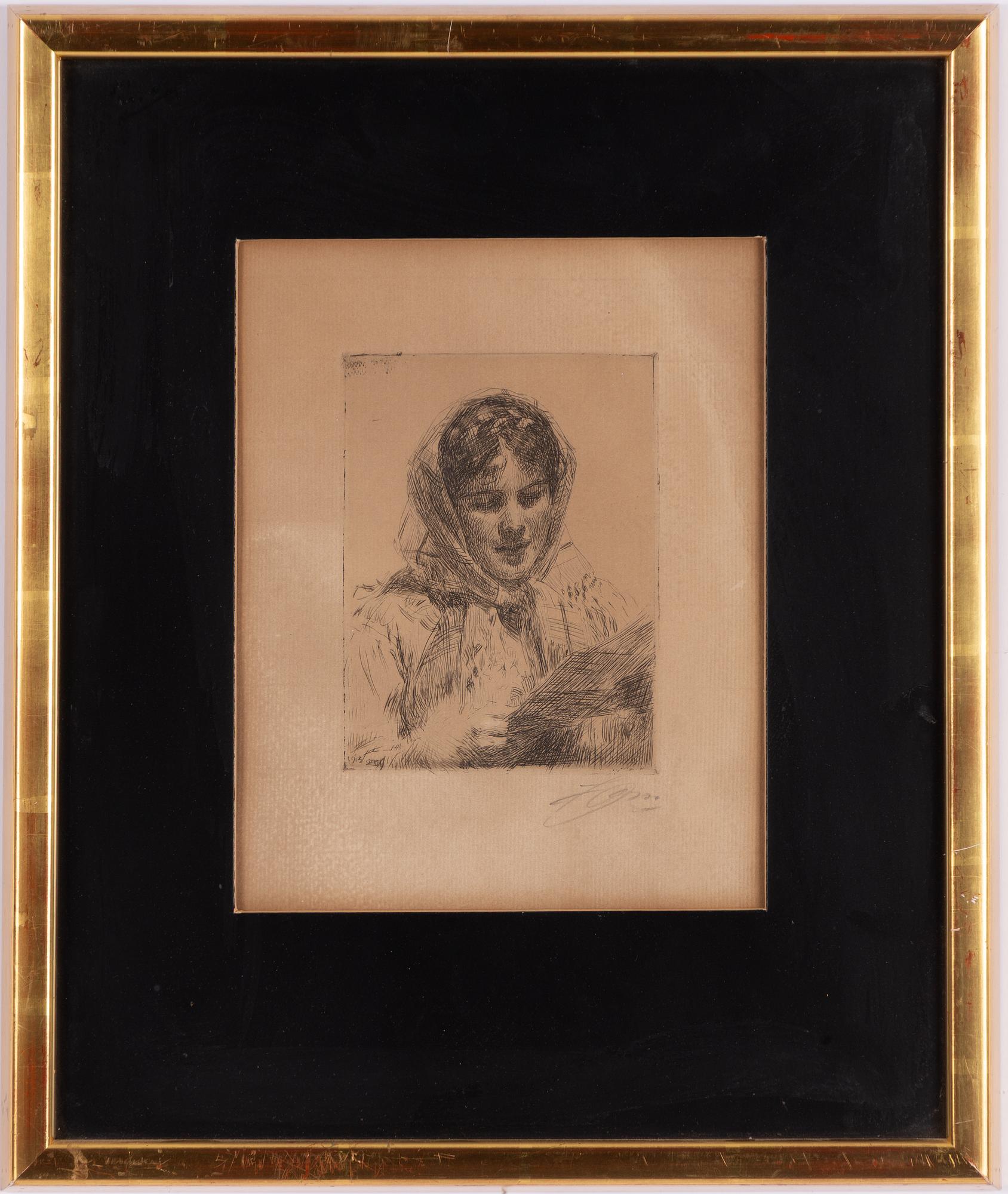 Anders Zorn, "Ett brev".