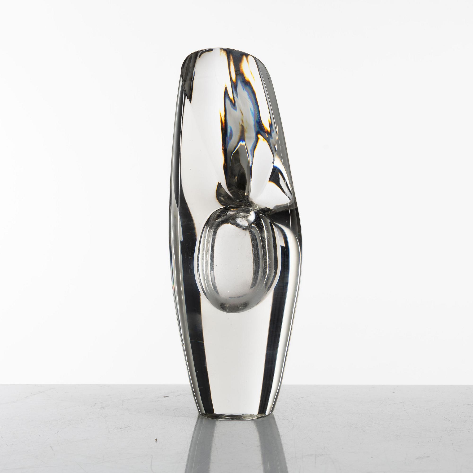Timo Sarpaneva, skulptur, glas, "Orkidé", Iittala, Finland 1957.