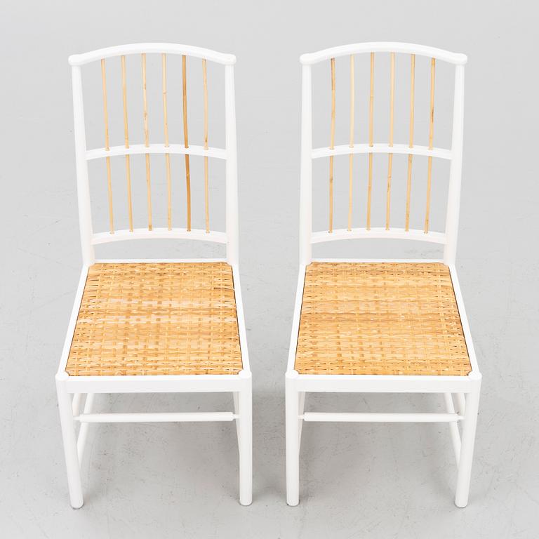 Josef Frank, a pair of chairs, model B 2025, Svenskt Tenn, after 1985.