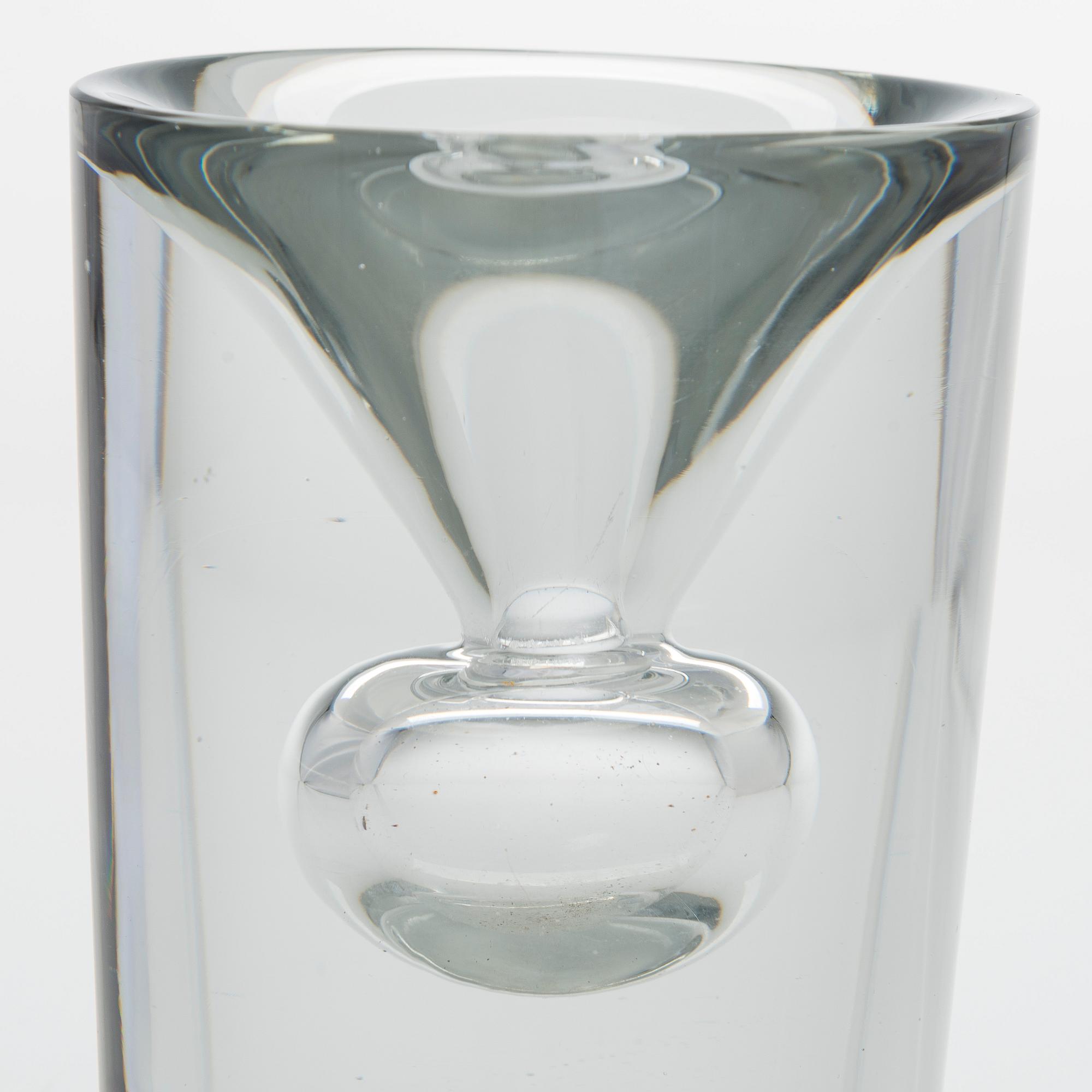 Tapio Wirkkala, glasskulptur, "Tokio", signerad Tapio Wirkkala Iittala -55.