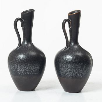 Gunnar Nylund, Vases, 5 pcs, stoneware, Rörstrand.