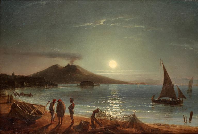 Gustaf Wilhelm Palm, Vesuvius i månsken.