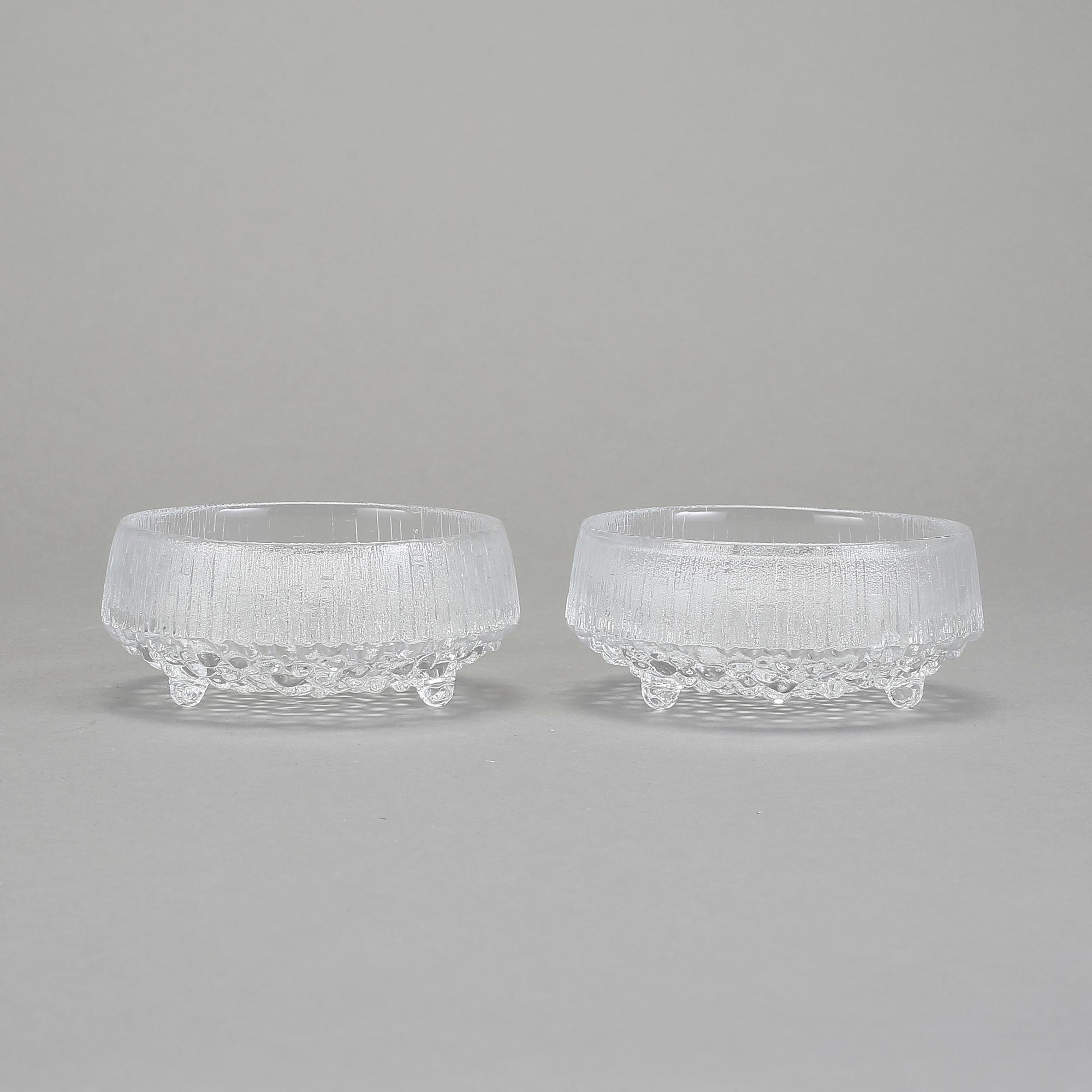 SERVISDELAR, 50 stycken, glas, "Ultima Thule", Tapio Wirkkala, Iittala, Finland, formgiven 1968.