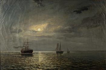 Christian Fredrik Swensson, Moonlight Sailing.