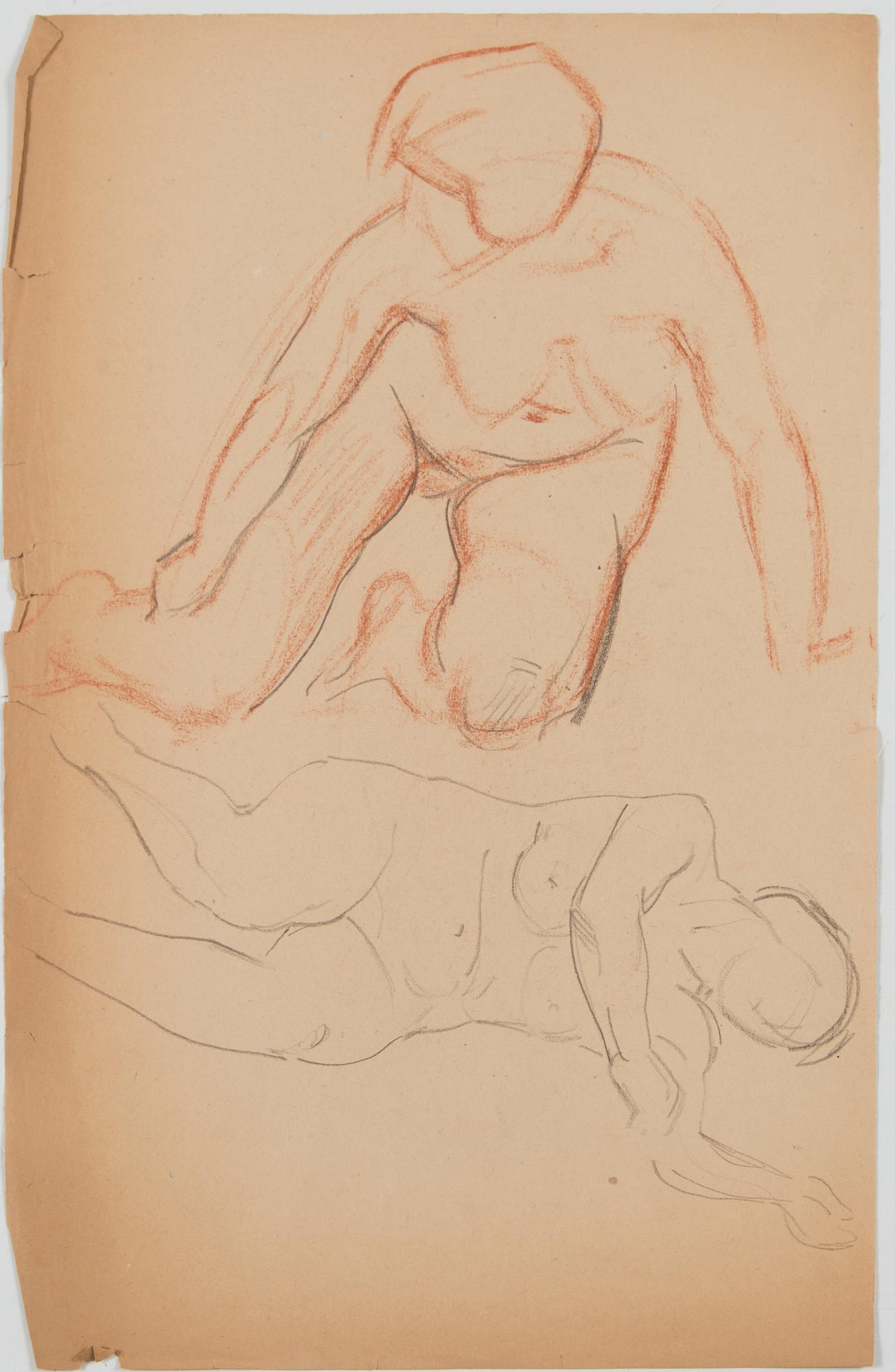 Santeri Salokivi, Nude Studies of Women, 5 pcs.