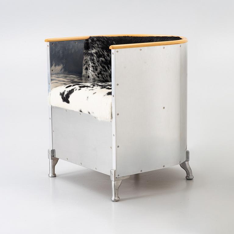 Mats Theselius, Armchair, “Aluminiumfåtölj”, Källemo.