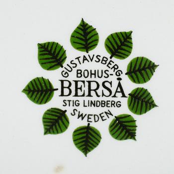 SERVERINGSFAT SAMT 3 SKÅLAR, "Berså", porslin, Stig Lindberg, Gustavsberg.