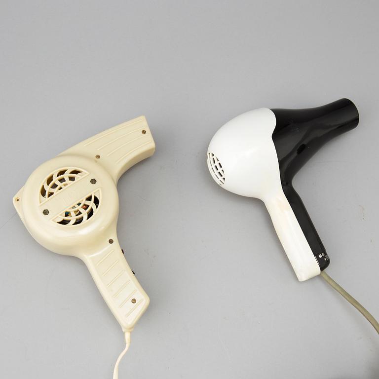 Two hair dryers from Schweiz and Italy, 1950's.