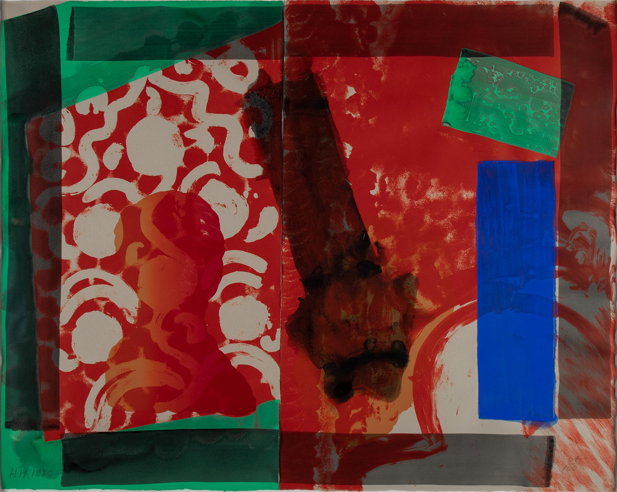 HOWARD HODGKIN, lithograph in colours, 1980, signed 67/100.