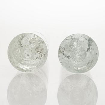 Timo Sarpaneva, kynttilänjalkapari, "Arkipelago"-sarja, Iittala.