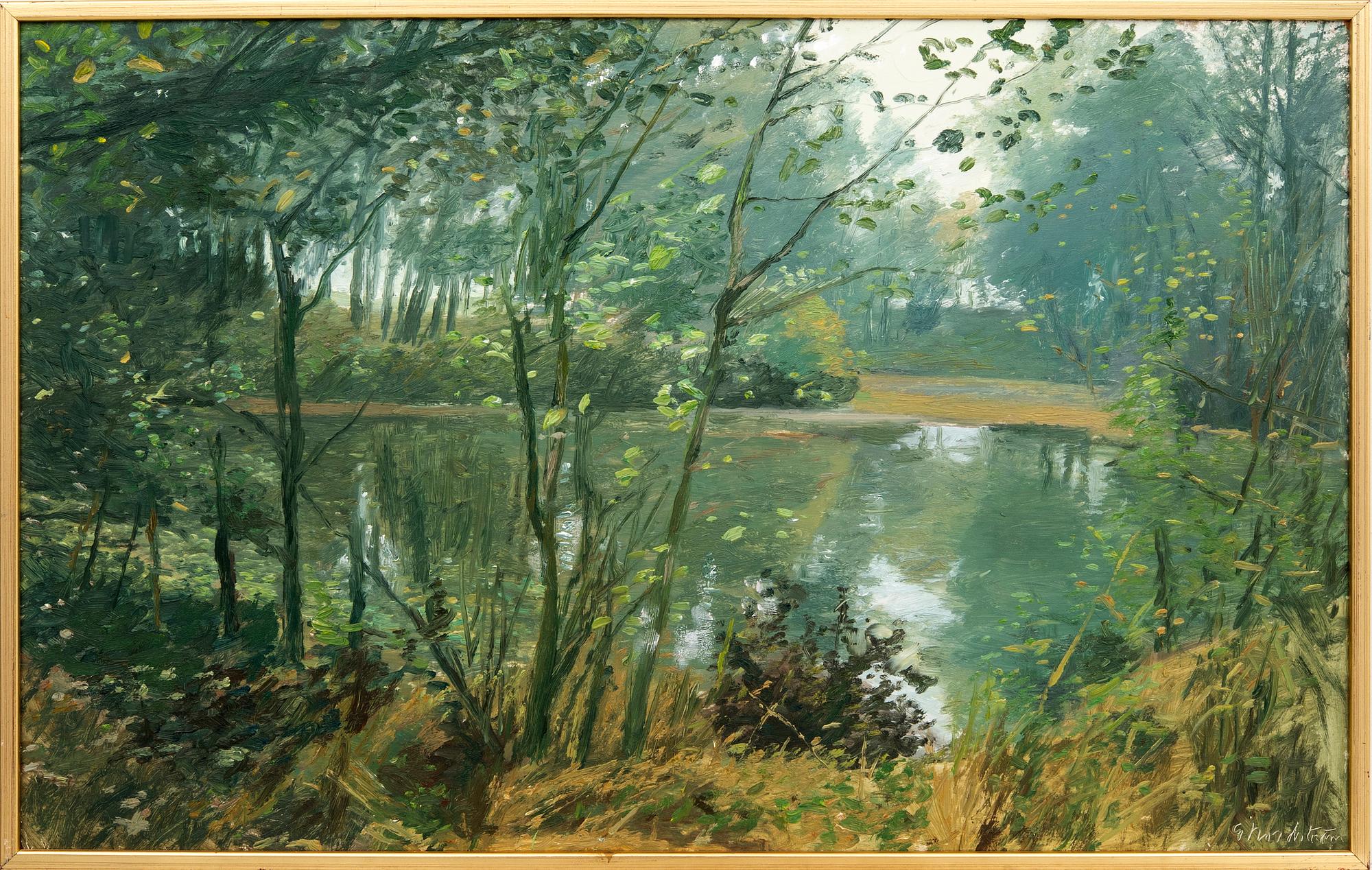 Gerhard Nordström, Olja på pannå signerad.