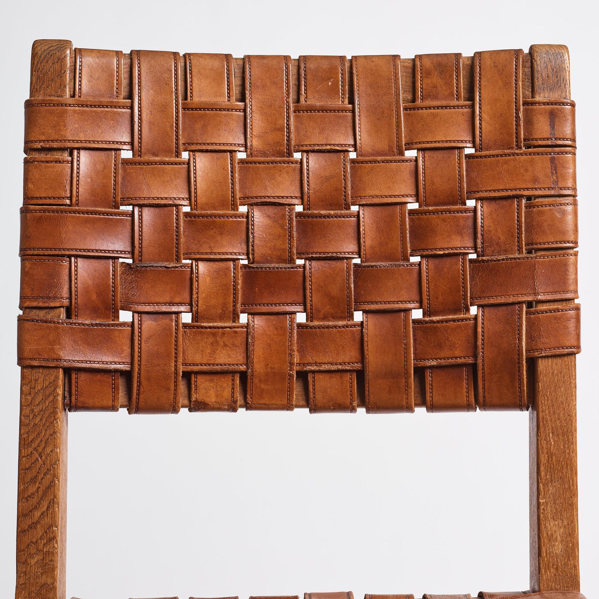 Jens Risom, fyra stolar, Knoll, USA, 1940-tal.