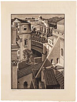 337. Maurits Cornelis Escher, ”Between St Peter's and the Sistine Chapel”.