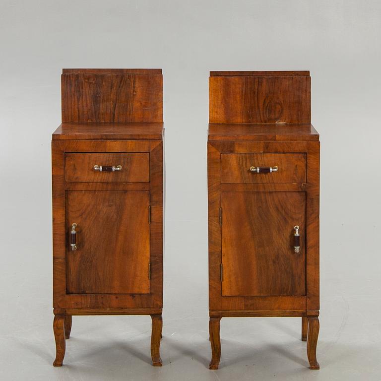 Sängbord ett par Art Deco 1900-talets första hälft.