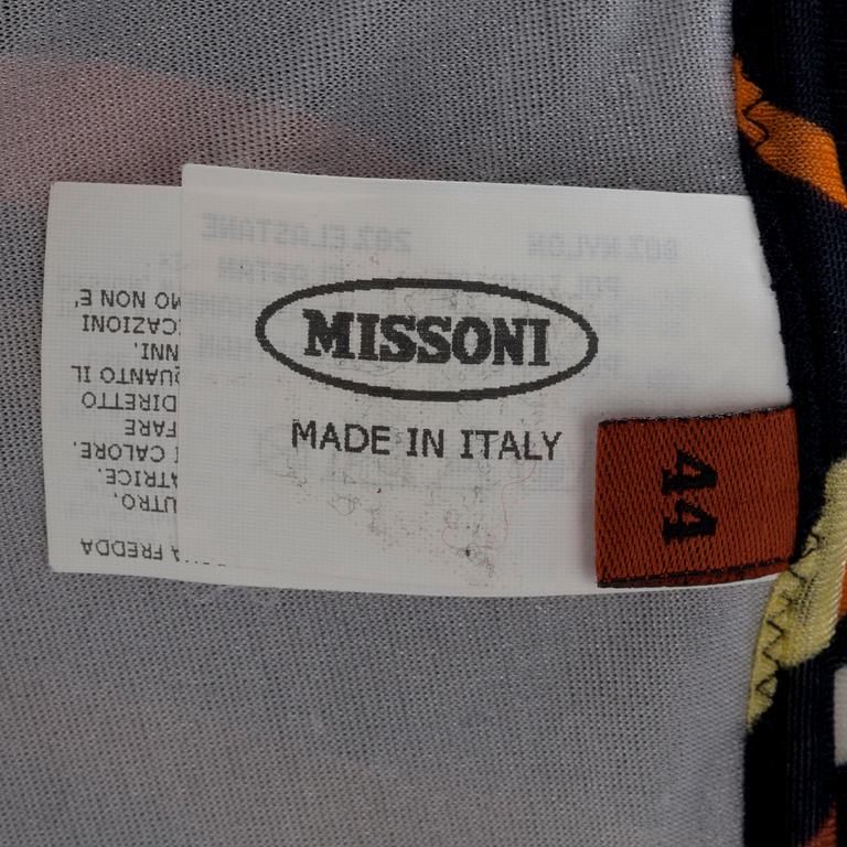 MISSONI, multicolored nylon bathingsuit, italian size 44.