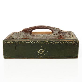 Besticklåda, allmoge, Jämtland, 1800-tal.