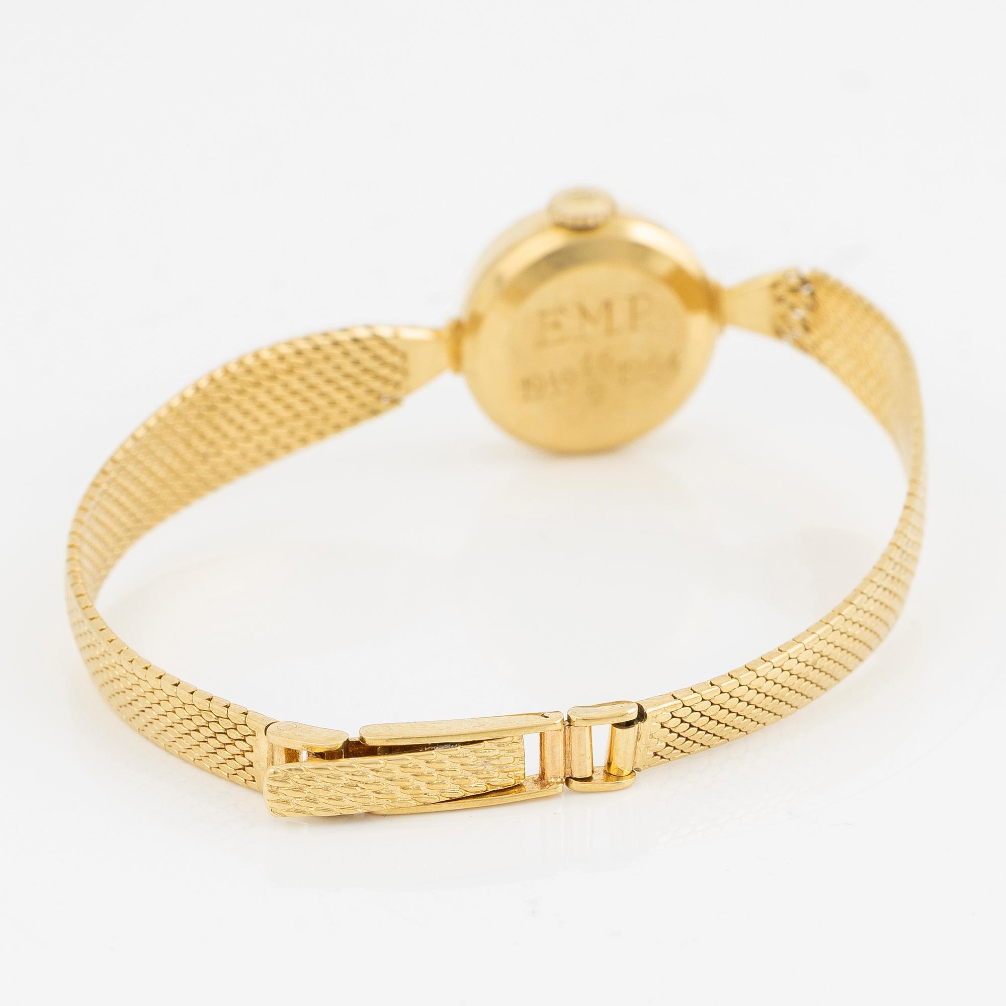 Tissot, armbandsur, 18K guld, 17 mm.